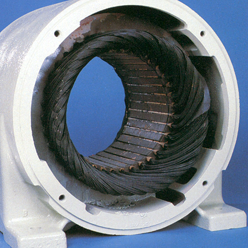 Winding damaged due to overload